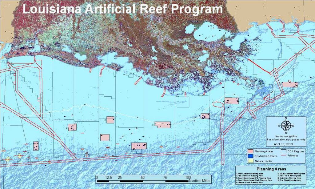 Louisiana Artificial Reef Program Louisiana Department Of Wildlife