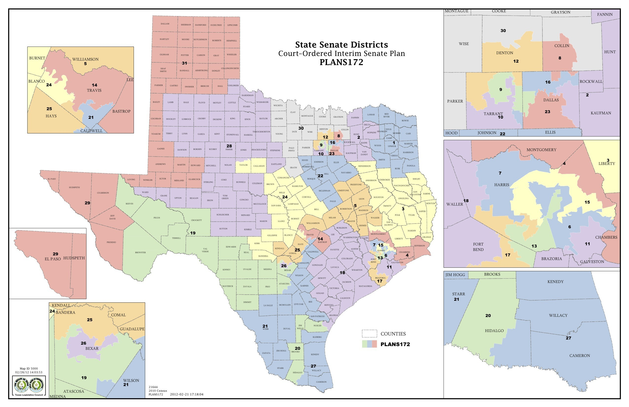 Texas House Of Representatives District Map Printable Maps