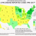 Lyme Disease Association | Map Of Total U.s. Lyme Disease Cases   Lyme Disease In Florida Map