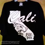 M.o.e. Unltd. Clothing | Cali Men's Black/white T Shirt 2Xl 5Xl   California Map Shirt