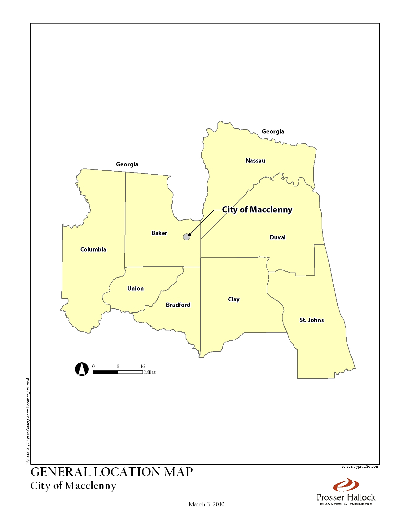 Macclenny, Fl 2025 Comprehensive Plan - Macclenny Florida Map