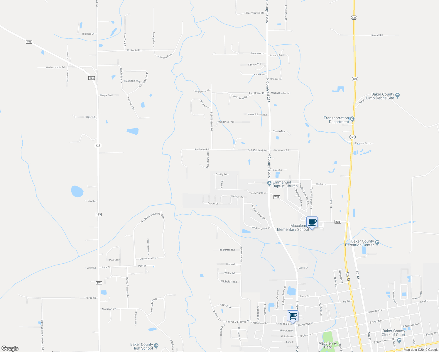 Macclenny Florida Baker Map | Www.imagessure - Macclenny Florida Map