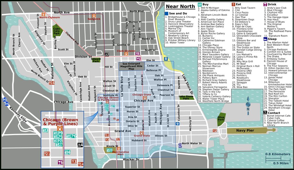 Magnificent Mile Map Sea Level Map - Magnificent Mile Map Printable ...