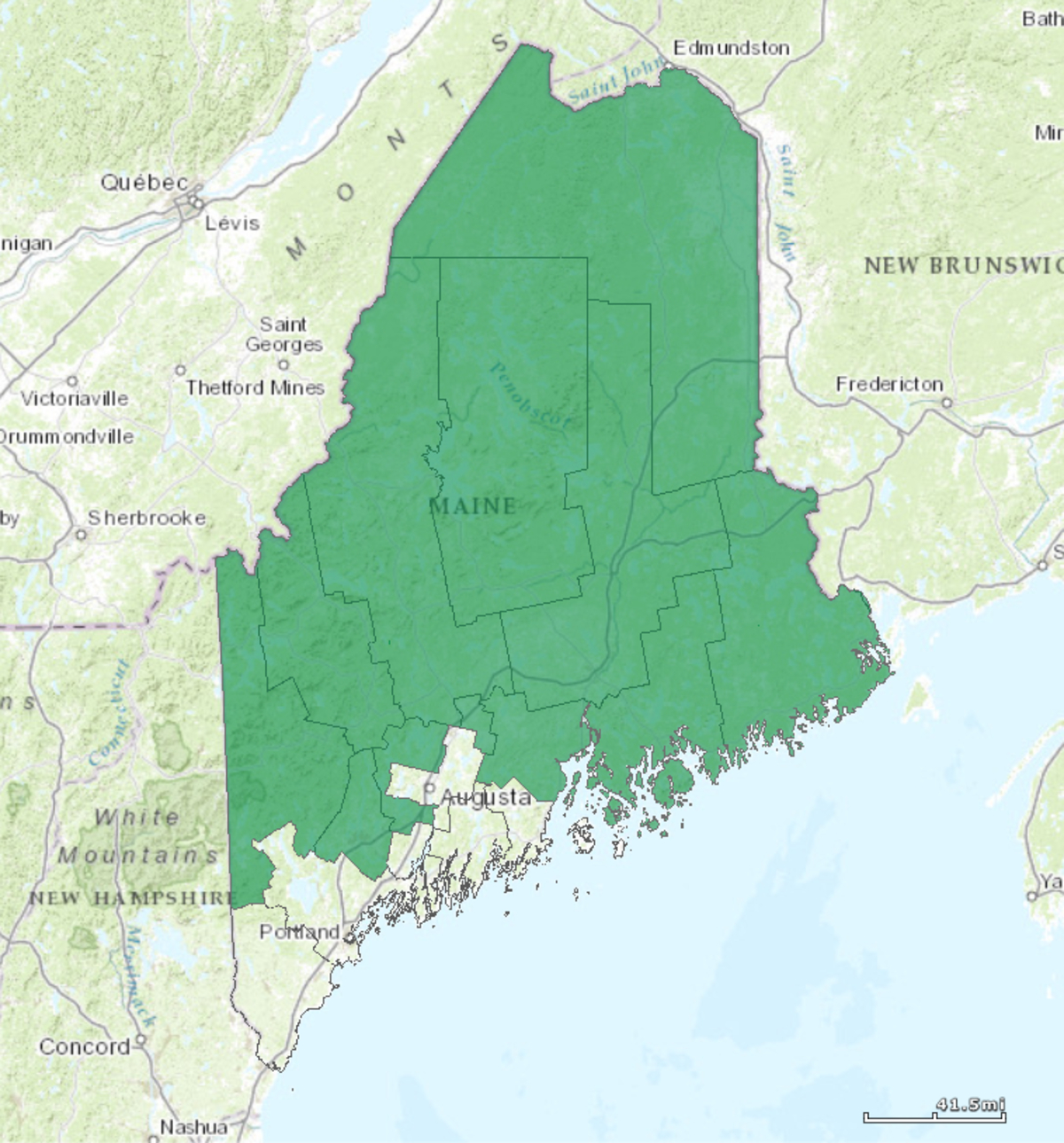 Maine&amp;#039;s 2Nd Congressional District - Wikipedia - Texas 2Nd Congressional District Map