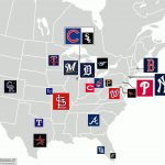 Major League Baseball, 2008 Attendance Map. « Billsportsmaps   California Baseball Teams Map