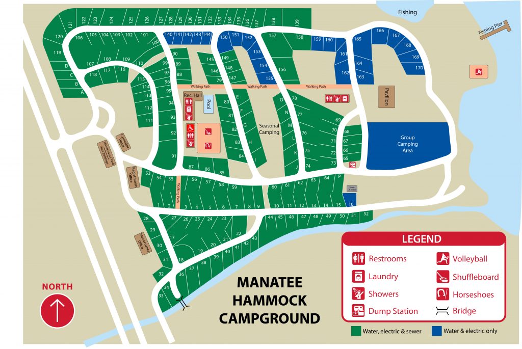 Manatee Hammock Park Florida Camping Map Printable Maps