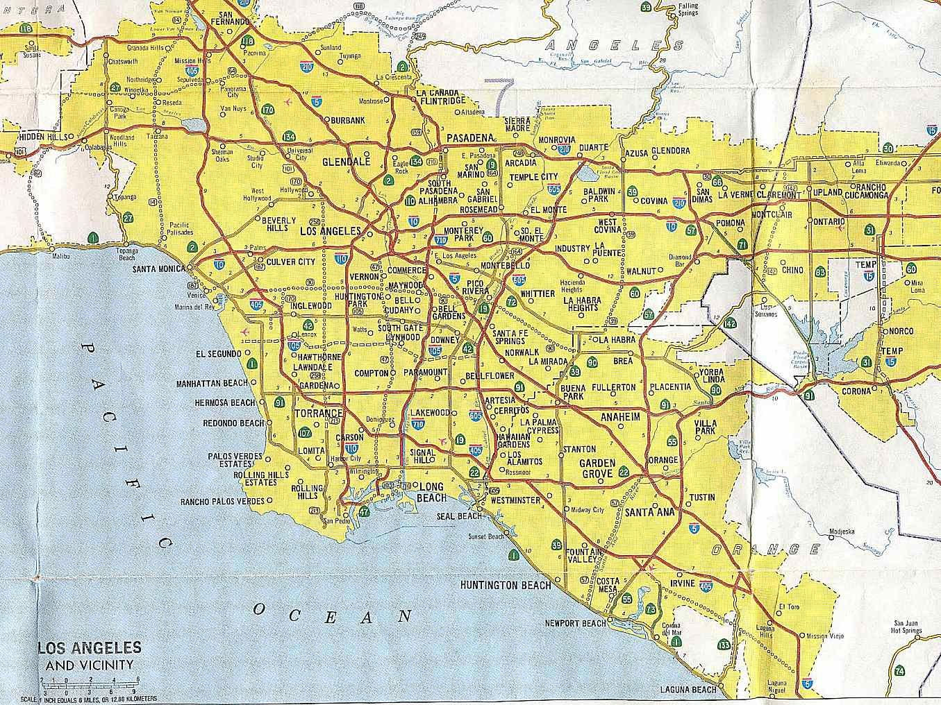 Map California River Map Freeway Map Southern California - Klipy - Map Of California Highways And Freeways
