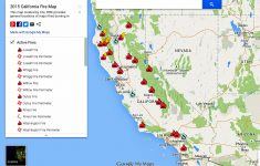Map Current F California Map With Cities California Wildfires Map - Current Fire Map California