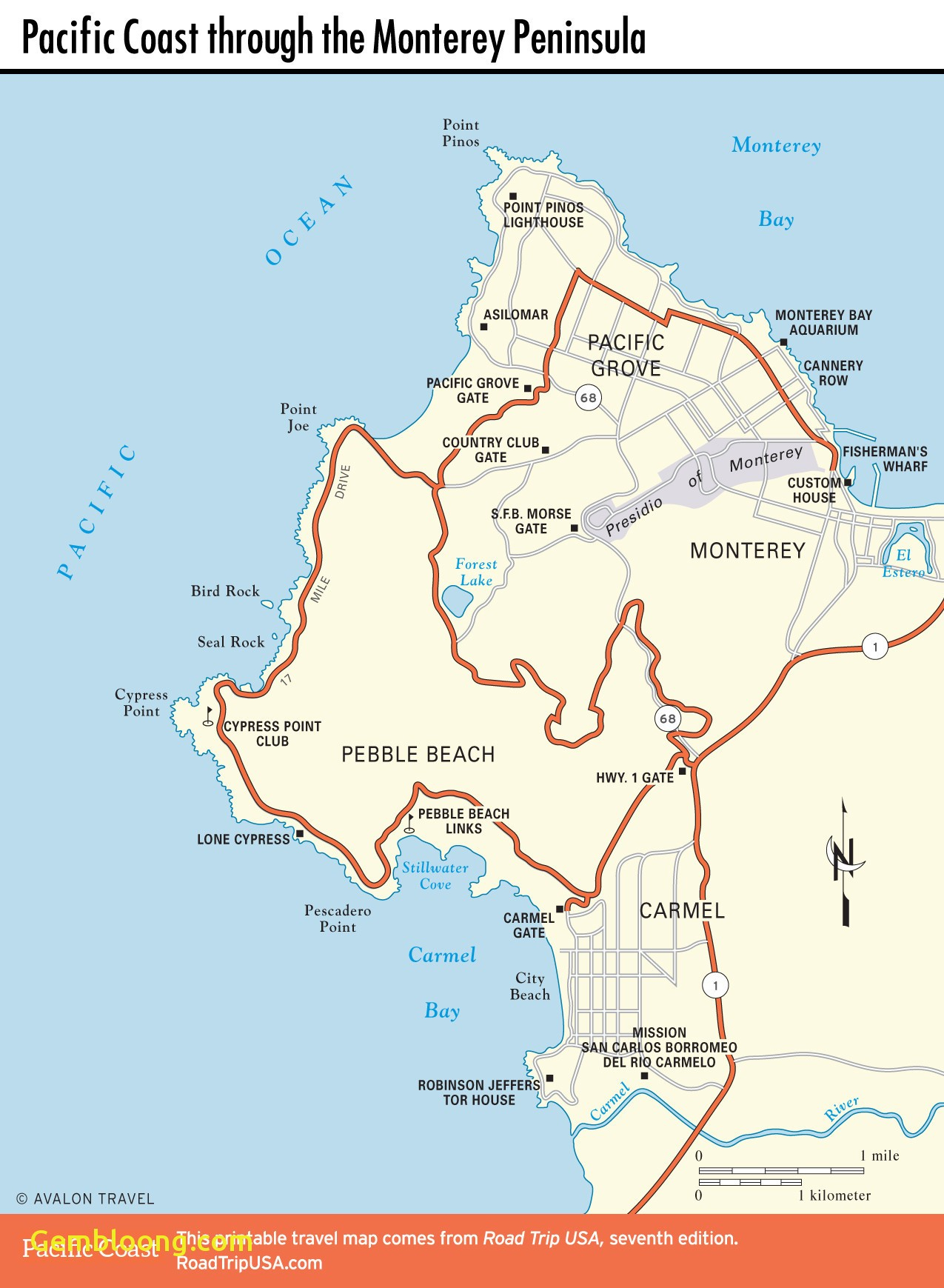 Map Northern California Beaches Printable Maps Clearwater Beach - Clearwater Beach Map Florida