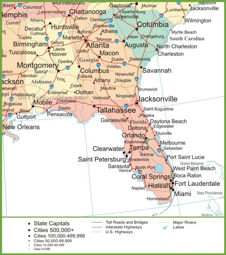 Road Map Of North Florida