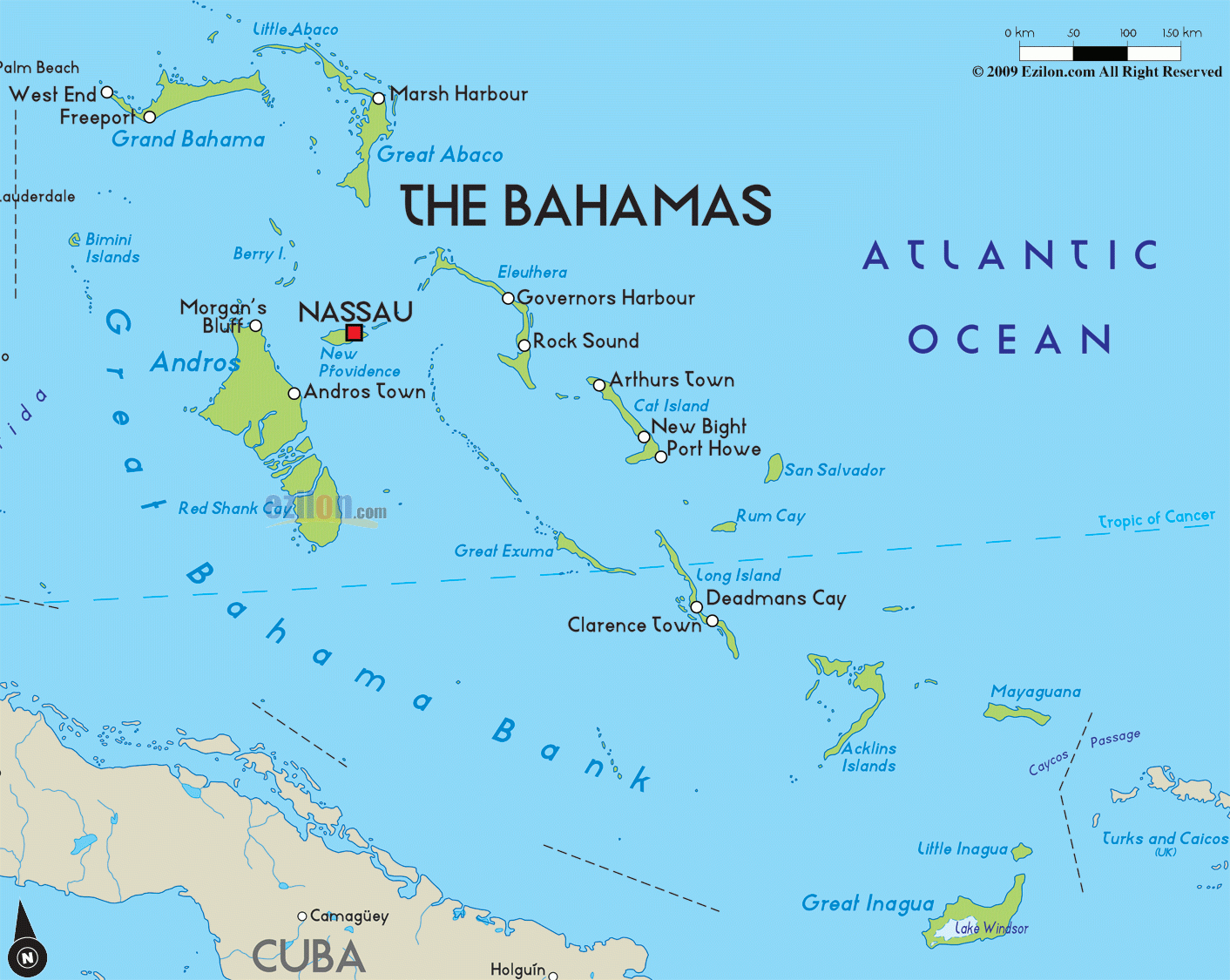 Map Of Bahamas Islands And Florida In The World Black And White - Map Of Florida And Bahamas