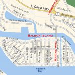 Map Of Balboa Island | Balboa Island And Misc Info | Pinterest   Newport California Map