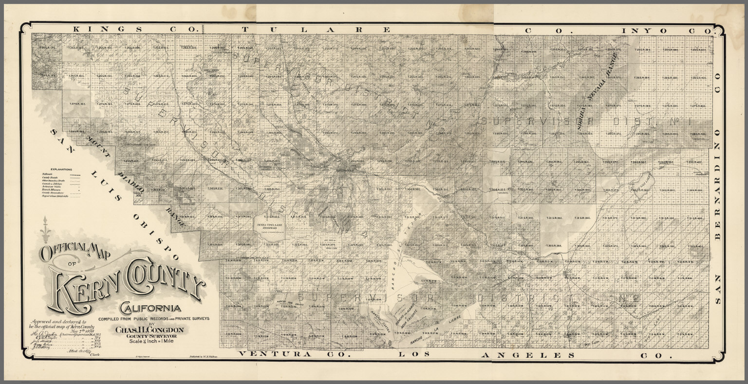 Map Of California And Cities - Klipy - California Township And Range Map