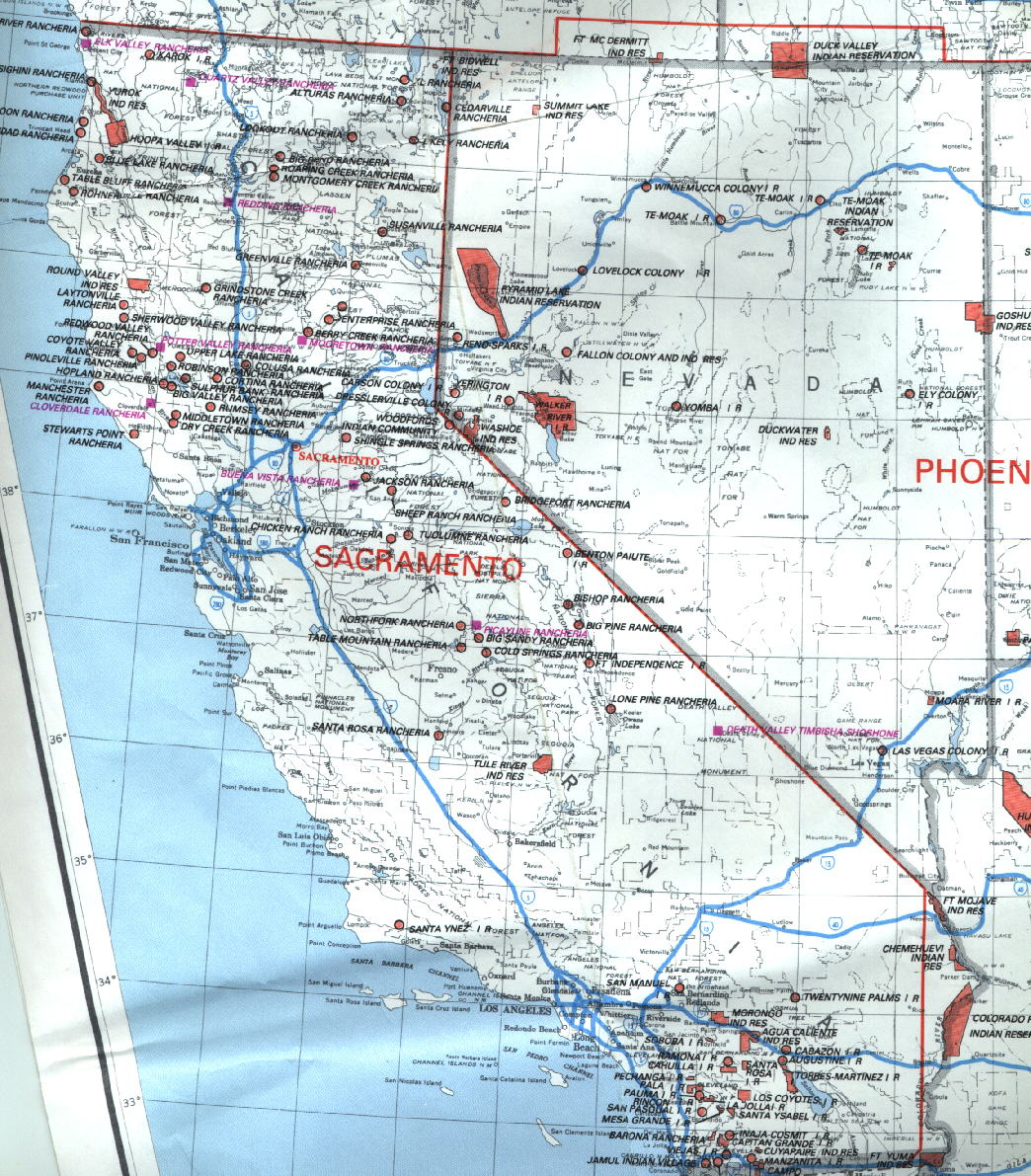Map Of California And Nevada - Klipy - Map Of California And Nevada