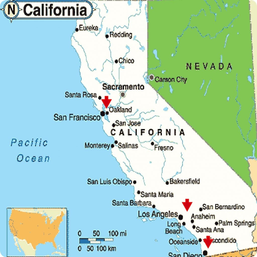 Map Of California Cities Palm Springs – Map Of Usa District - Palm Springs California Map