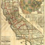 Map Of California Vintage State Map Rolled Giclee Canvas Art Print   Vintage California Map