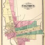 Map Of Columbus   Old Map Fine Print On Paper Or Canvas In 2019   Printable Map Of Columbus Ga