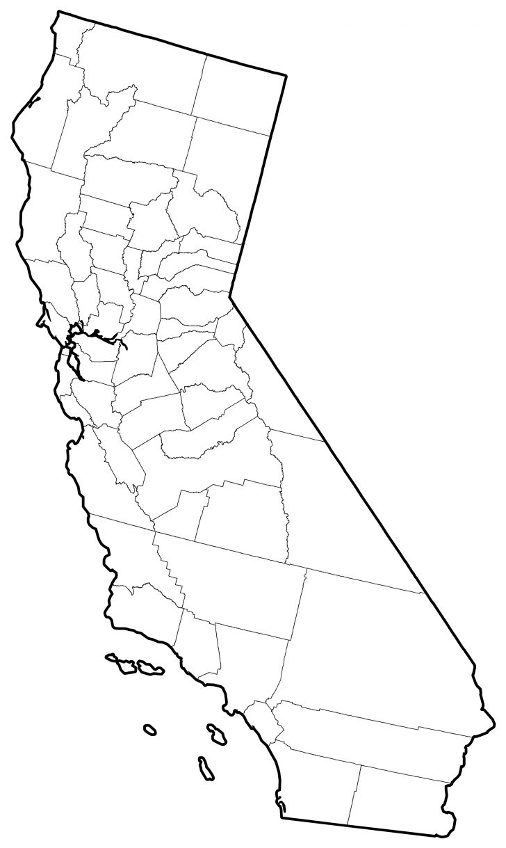 California Map With County Lines