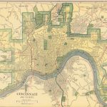 Map Of Federal Prisons Printable Historic Map Of Cincinnati Ohio   Printable Cincinnati Map