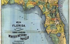 Map Of Florida: 3 Leading Winter Resort Hotels, 1885 - Florida Map Hotels