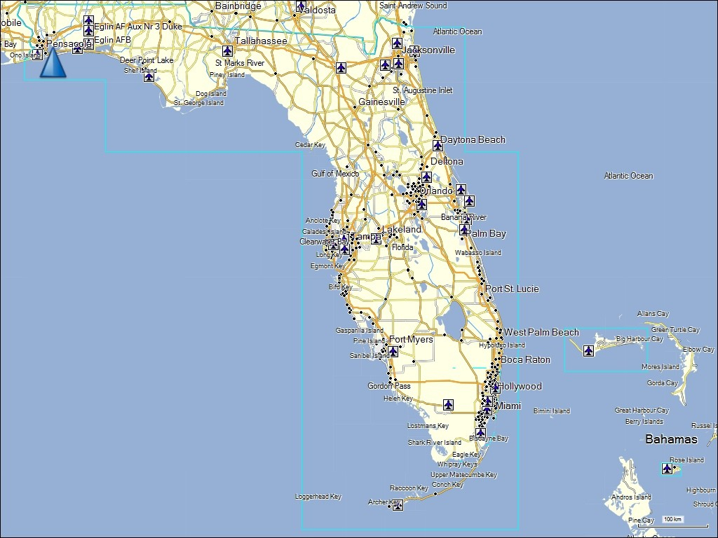 Map Of Florida And Bahamas Caribbean General | D1Softball - Map Of Florida And Bahamas
