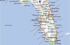 Map Of Florida Coastline | Zhangyedahuang - Florida East Coast Beaches Map