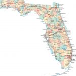 Map Of Florida State Usa United States Maps With Cities Within Large   Florida Street Map