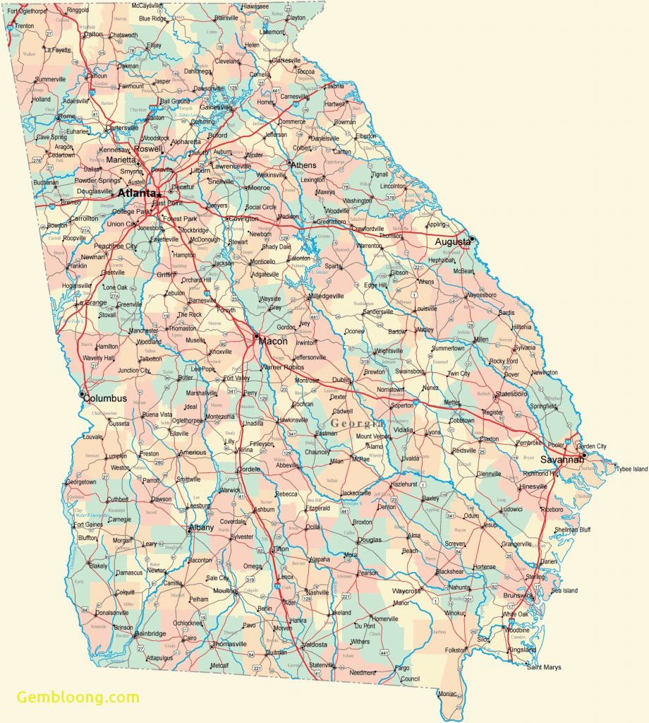 Map Of Georgia And Florida - Road Map Of Georgia And Florida 