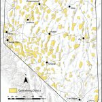 Map Of Gold Mining Districts Of Nevada, According To Nevada Bureau   Gold Prospecting Maps California