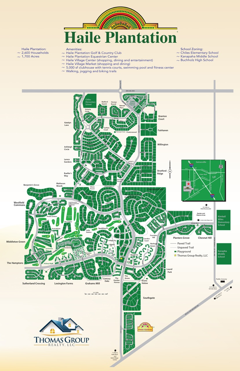 Map Of Haile Plantation Gainesville Fl | Gainesville Homes For Sale - Map Of Gainesville Florida Area