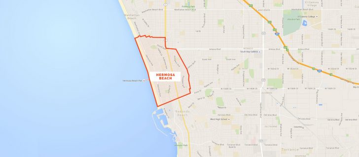 Hermosa Beach California Map