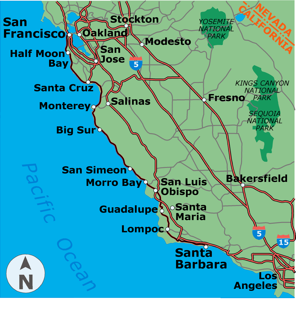 Map Of Hwy 1 California Topographic Map Of Usa With States Map Of Hwy 1 California Topographic Map Of Usa With States