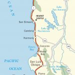 Map Of Highway 101 In California   Klipy   California Coast Map 101