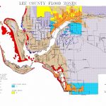 Map Of Lee County Flood Zones   Florida Elevation Map By County