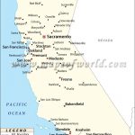 Map Of Major Cities Of California | Maps In 2019 | California Map   California Map And Cities