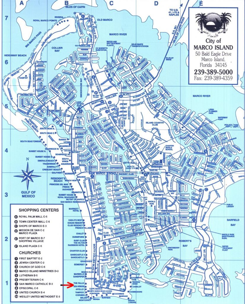 Map Of Marco Island Florida | Compressportnederland - Marco Island ...