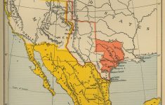 Map Of Mexico And Texas 1845-1848 - Rule Texas Map | Printable Maps