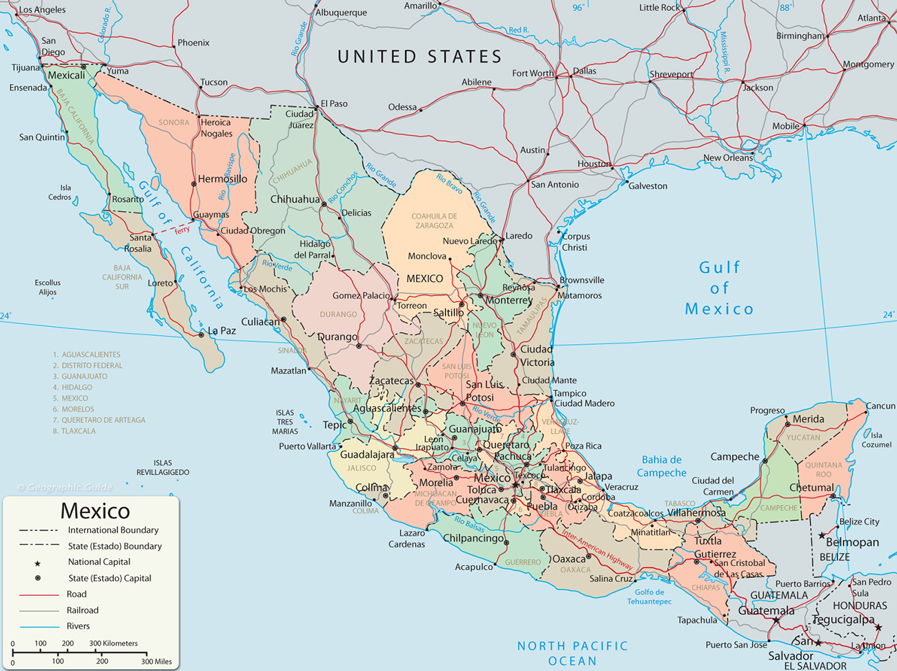 Map Of Mexico - Baja California, Cancun, Cabo San Lucas - Baja California Real Estate Map