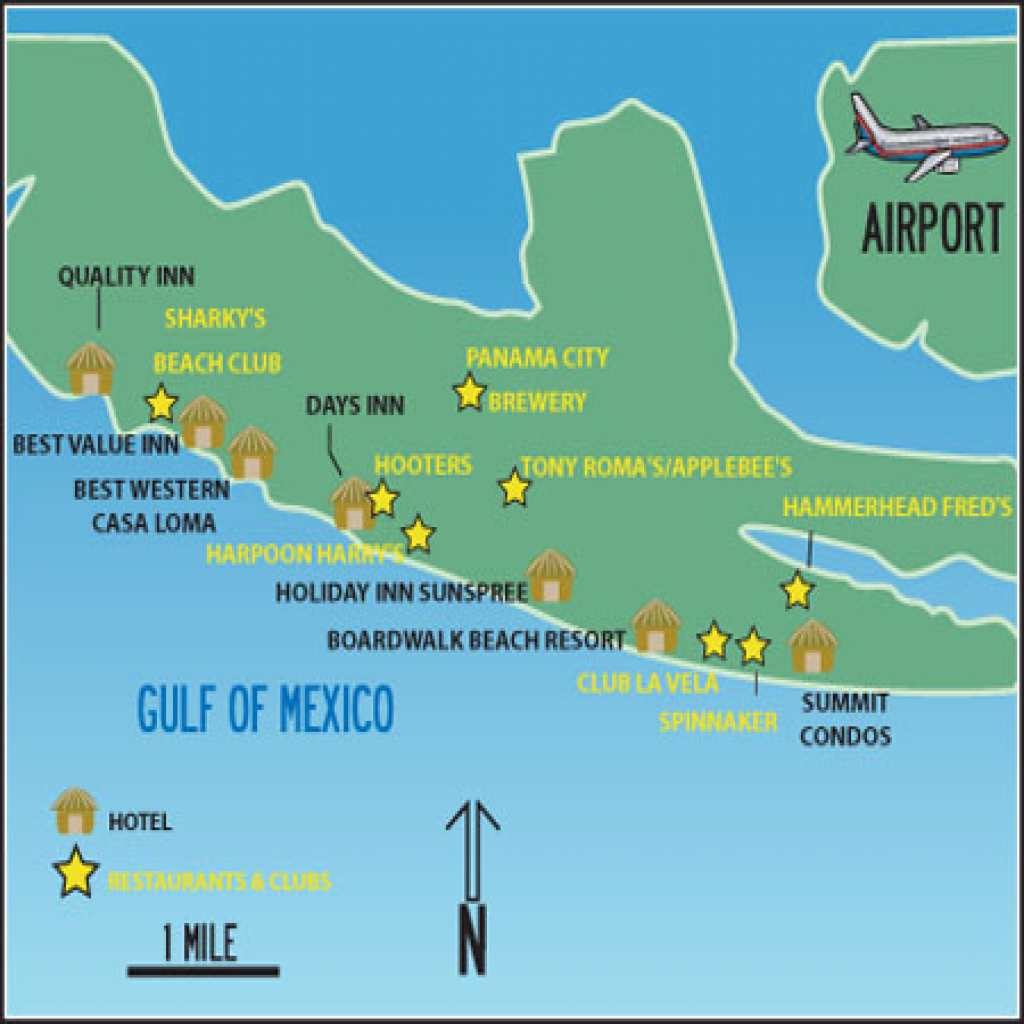 Map Of Mexico City Beach Florida - Link-Italia - Panama Beach Florida Map