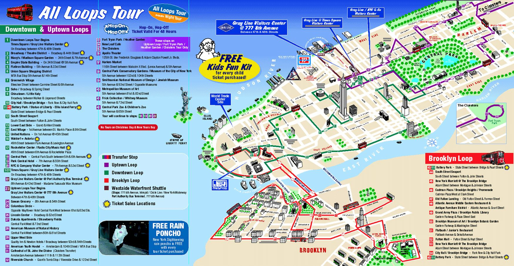 Map Of New York City Attractions Printable |  Tourist Map Of New - New York Tourist Map Printable