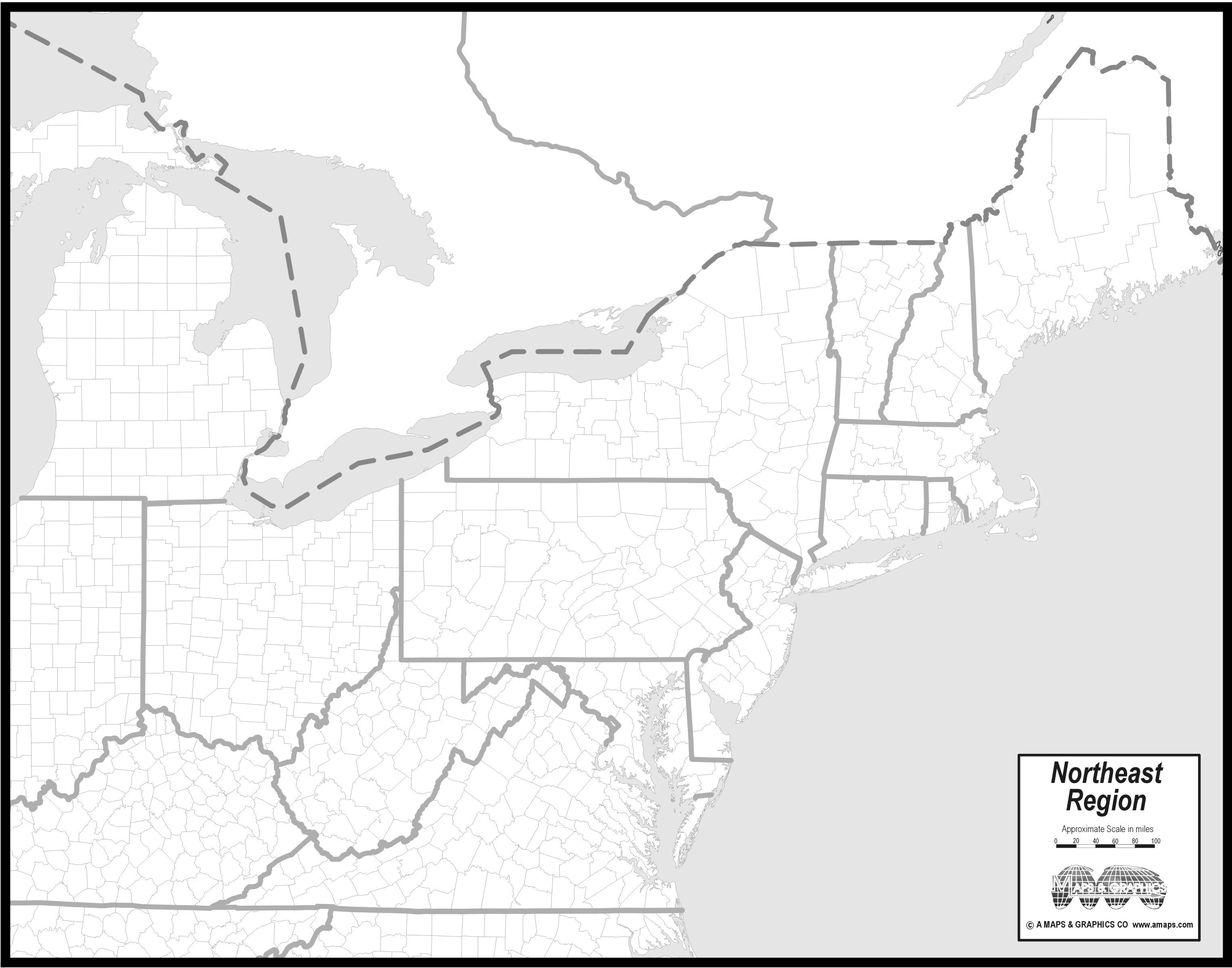 Map Of Northeast Us And Canada Northeast Us Awesome North East Us - Printable Map Of Northeast Us
