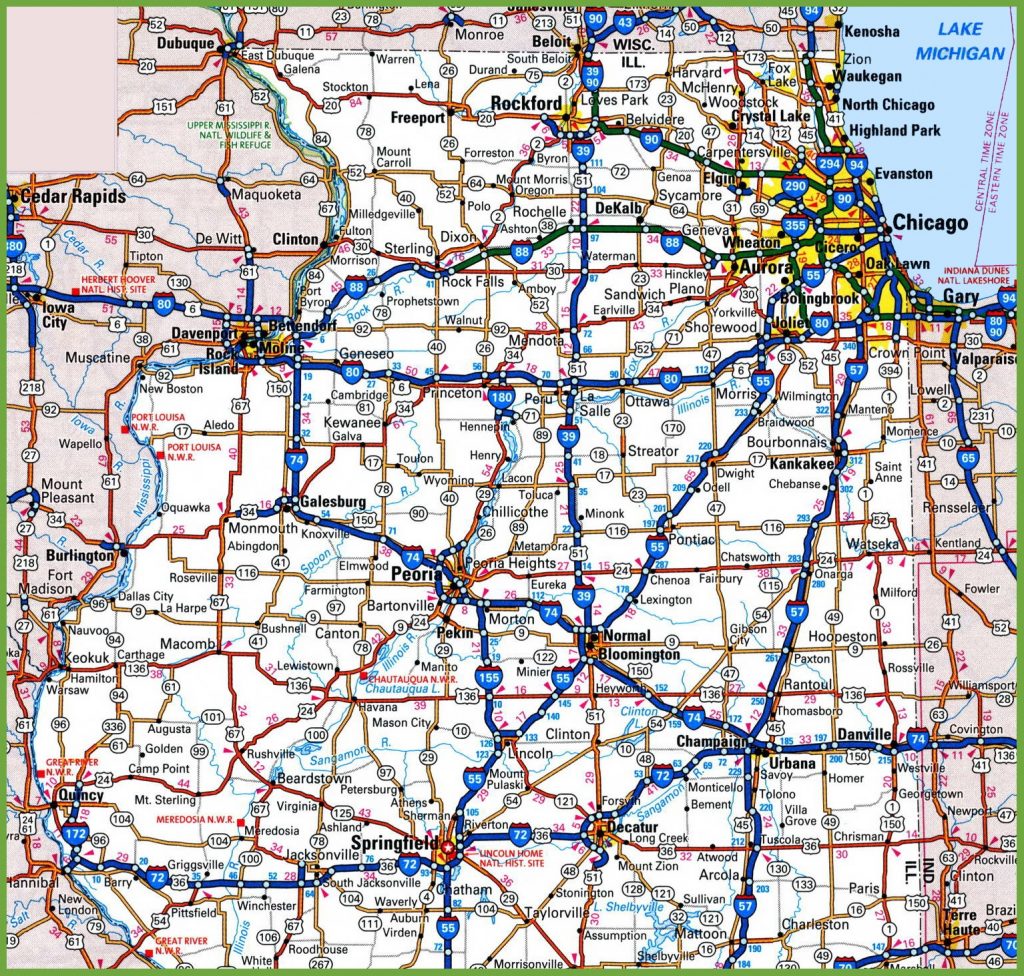 Map Of Northern Illinois - Printable Map Of Illinois | Printable Maps