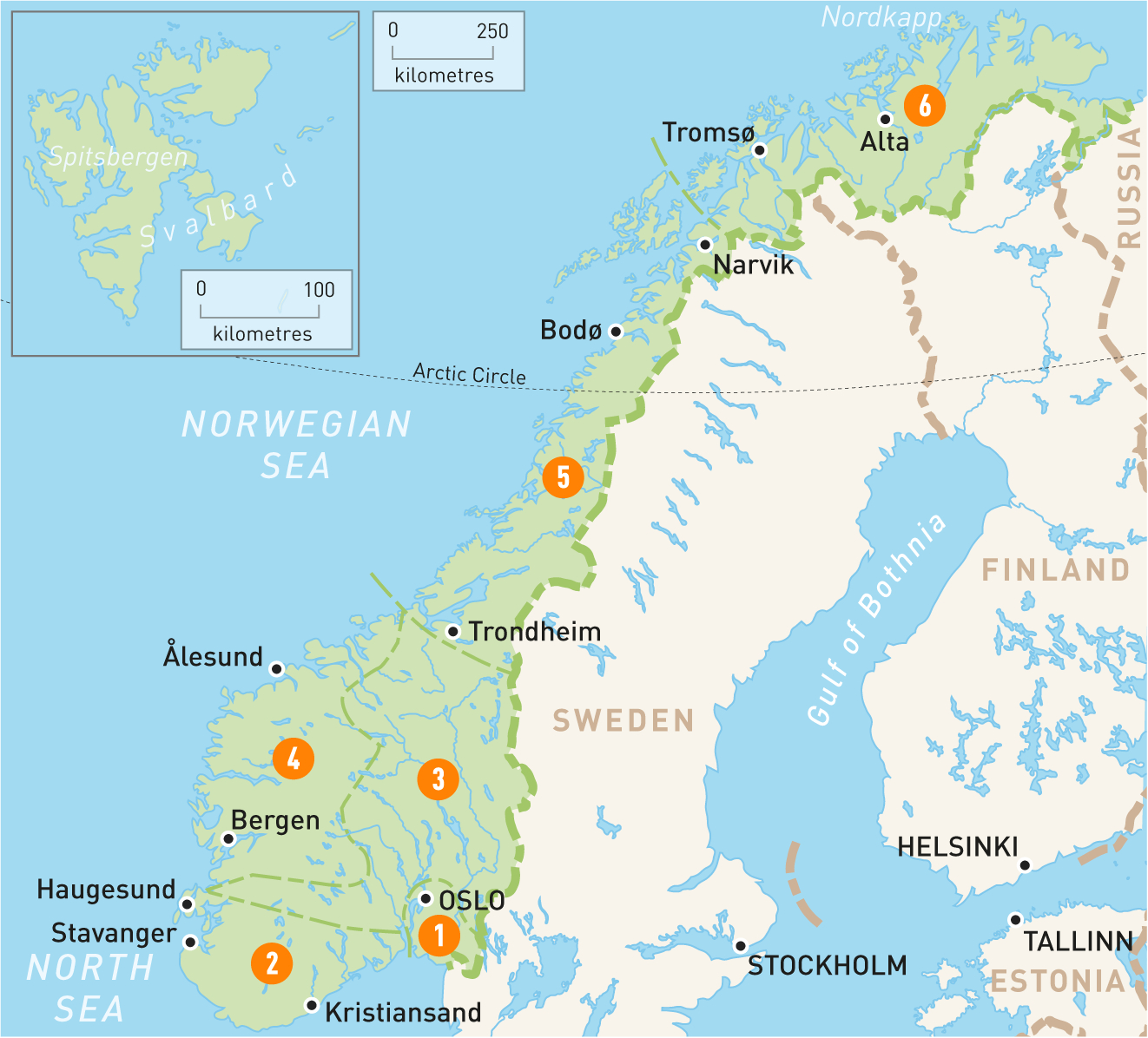 Map Of Norway | Norway Regions | Rough Guides | Rough Guides - Printable Map Of Oslo Norway