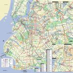 Map Of Nyc Bus: Stations & Lines   New York Downtown Map Printable