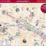 Map Of Paris Tourist Attractions, Sightseeing & Tourist Tour   Printable Walking Map Of Paris