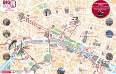 Map Of Paris Tourist Attractions, Sightseeing &amp; Tourist Tour - Printable Walking Map Of Paris