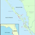 Map Of Sampling Area Off Sarasota, Fl Showing Locations Of A   Map Of Sarasota Florida Area