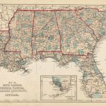 Map Of South Carolina, Georgia, Florida, Alabama, Mississippi, And   Map Of Alabama And Florida