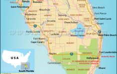 Map Of South Florida, South Florida Map - Hollywood Beach Florida Map