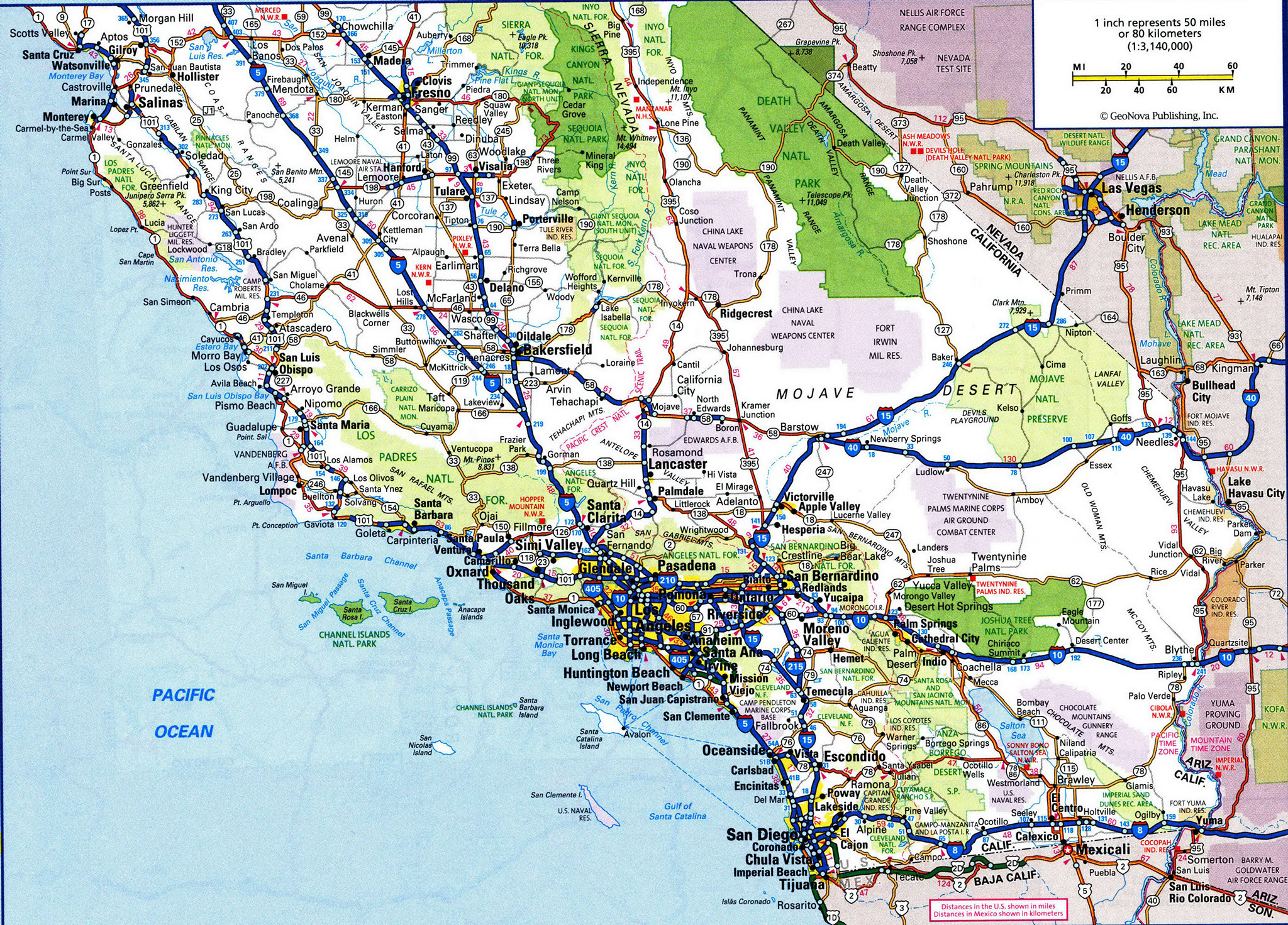 Map Of South Maps Of California Map South California Google Map Of - Map Of Southern California Cities